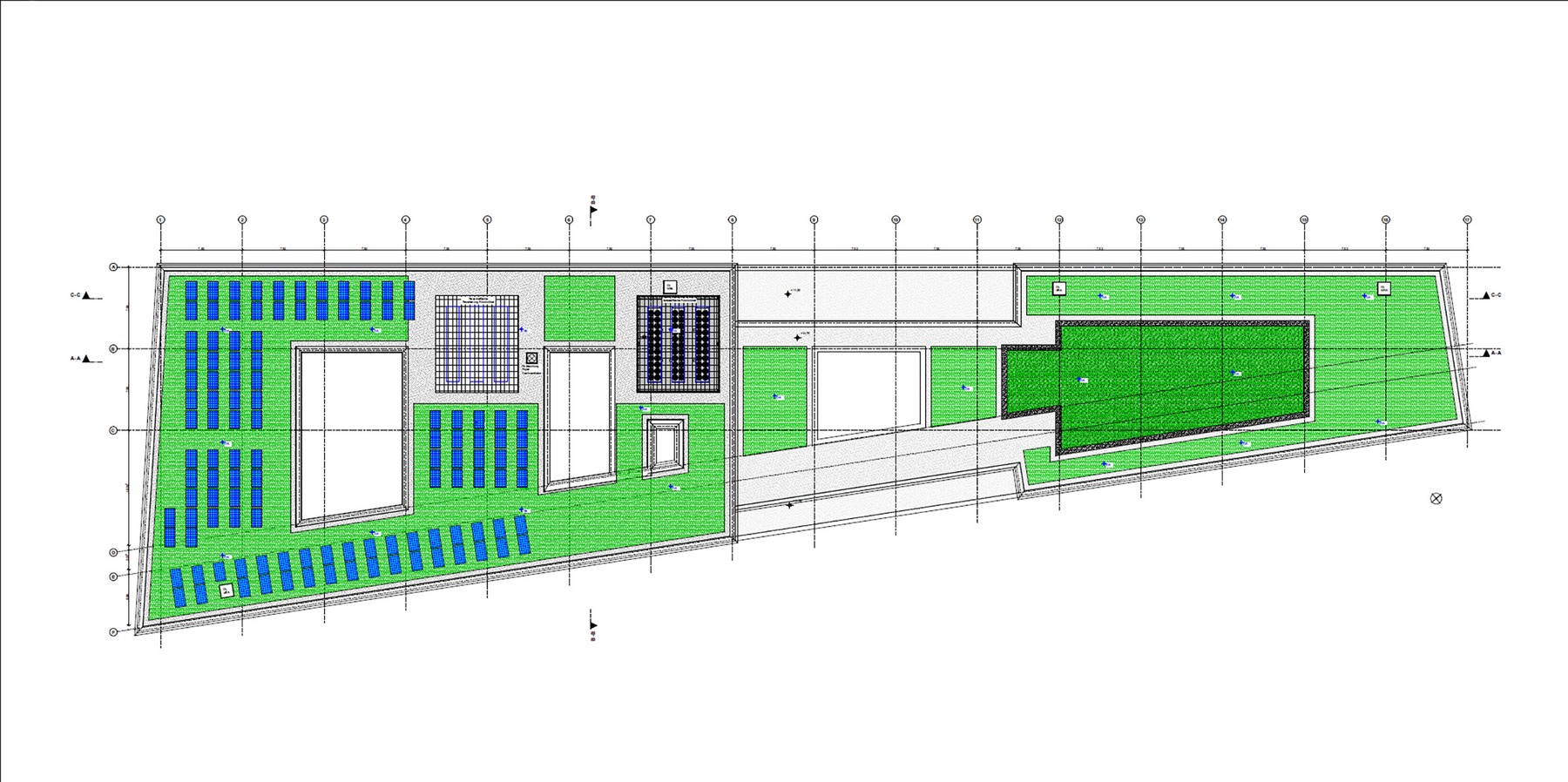 Grundriss Dachaufsicht © 2022 MHB Architekten + Ingenieure GmbH, Rostock