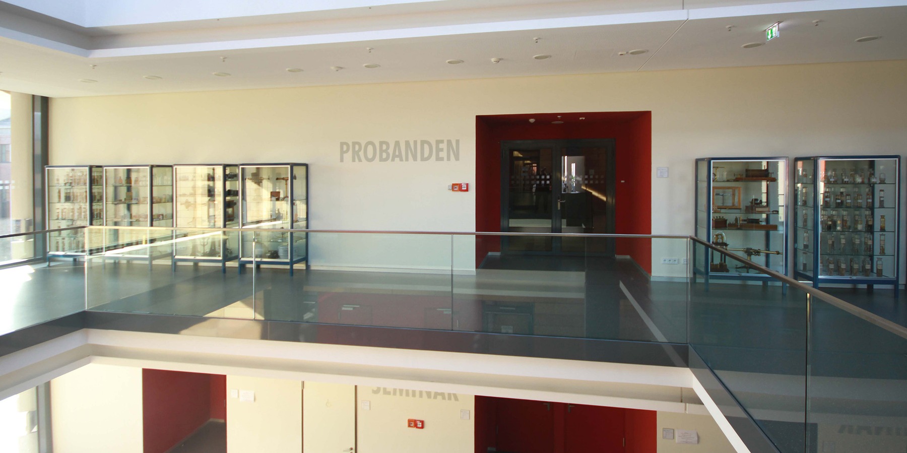 Flur mit Galerie und Oberlichtern im 2. Obergeschoss © 2015 Christian Hoffman, FM M-V