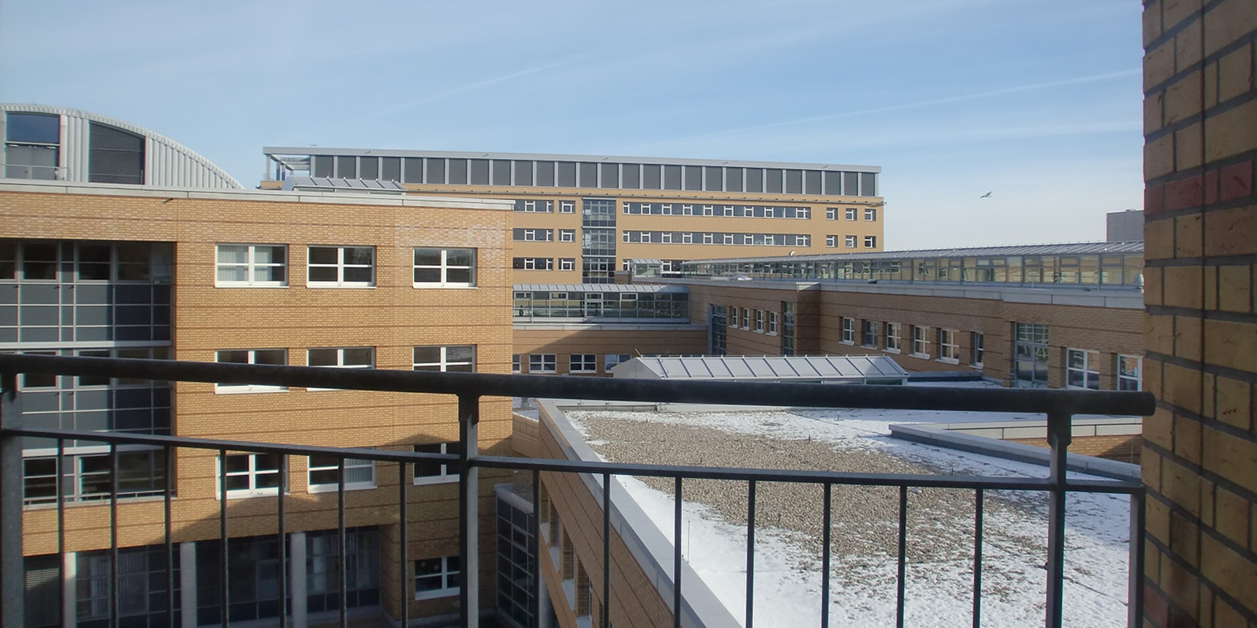 Blick vom 2. Bauabschnitt auf das DZ 7 © 2012 Betrieb für Bau und Liegenschaften Mecklenburg-Vorpommern