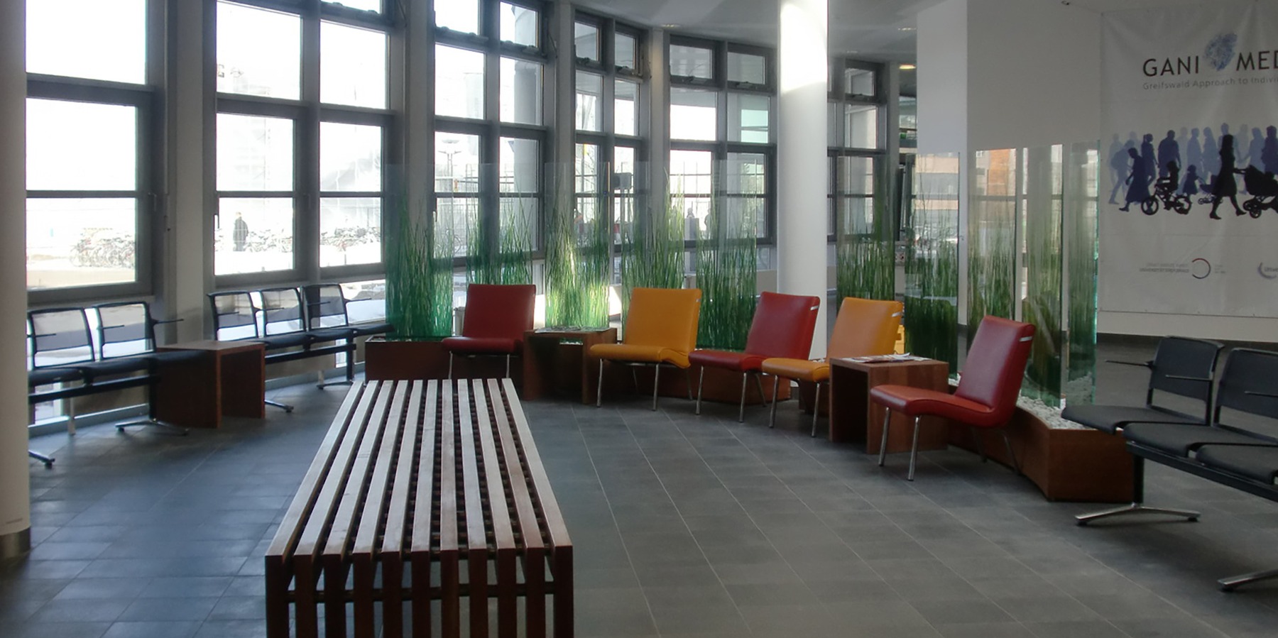 Wartebereich im Erdgeschoss © 2012 Betrieb für Bau und Liegenschaften Mecklenburg-Vorpommern