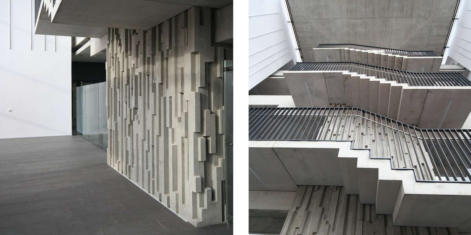 Fassadenrelief im Treppenhaus © 2008 Bastmann und Zavracky