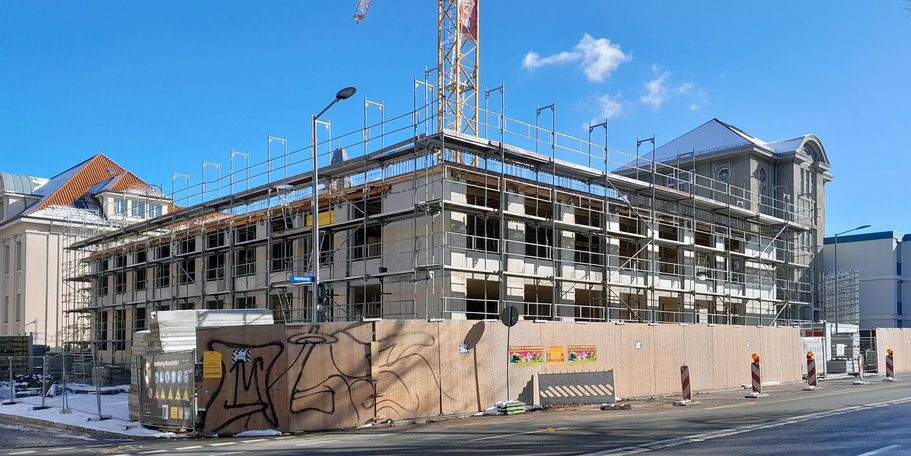 Außenansicht vom Obotritenring © 2023 SBL Schwerin