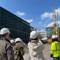 Vertreter der HMT und des SBL bei der Baustellenbegehung © 2023 Ulrike Pannier_SBL Rostock