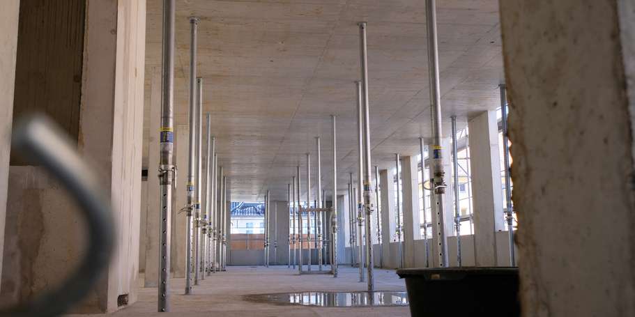 Innenräume mit Stützen © 2023 SBL Schwerin