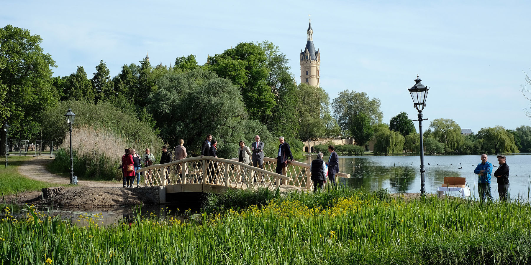 Belastung der Brücke wird gleich im Anschluss getestet © 2023 SBL Schwerin