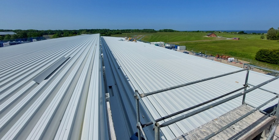 Blick über das Hallendach © 2023 Lammel, Lerch   Partner mbH, Berlin