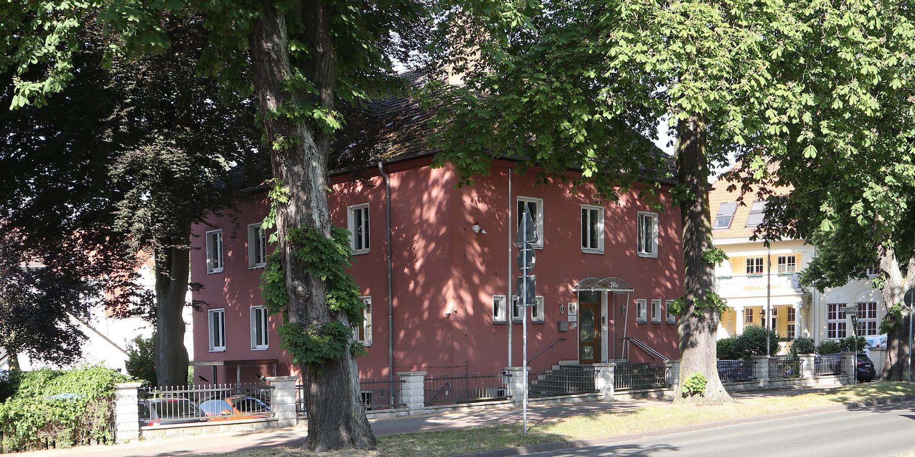 Blick vom Knieperdamm auf das LaStar-Gebäude © 2023 SBL Greifswald