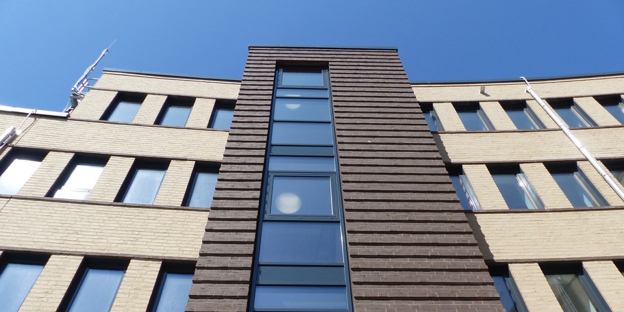 Detailansicht des rückwärtigen Treppenhauses © 2023 SBL Greifswald