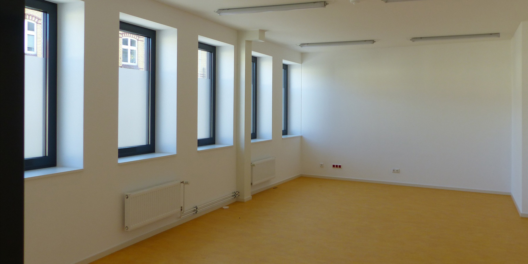 Sportraum (hier noch ohne Ausstattung) © 2023 SBL Greifswald