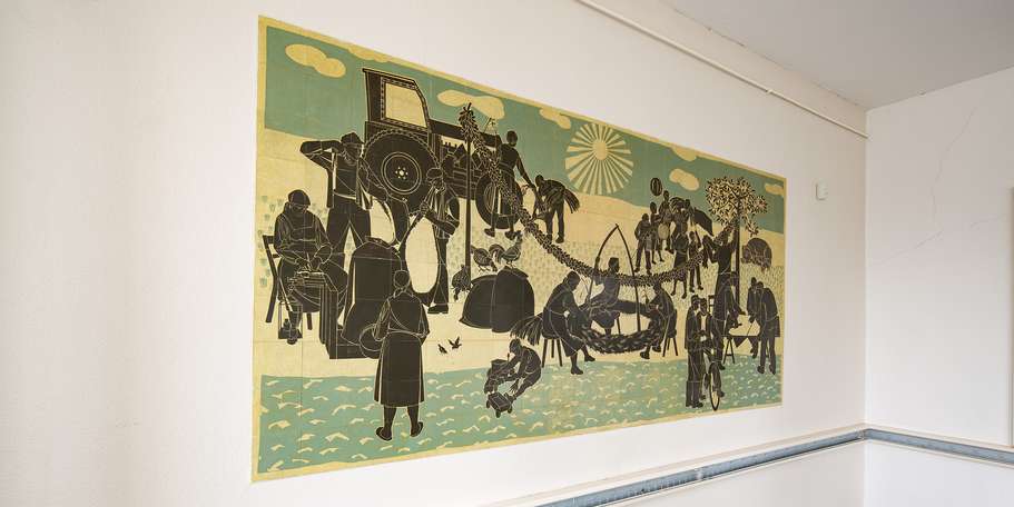 Wandgestaltung © 2023 Christian Hoffmann (sbl-mv / Finanzministerium MV)