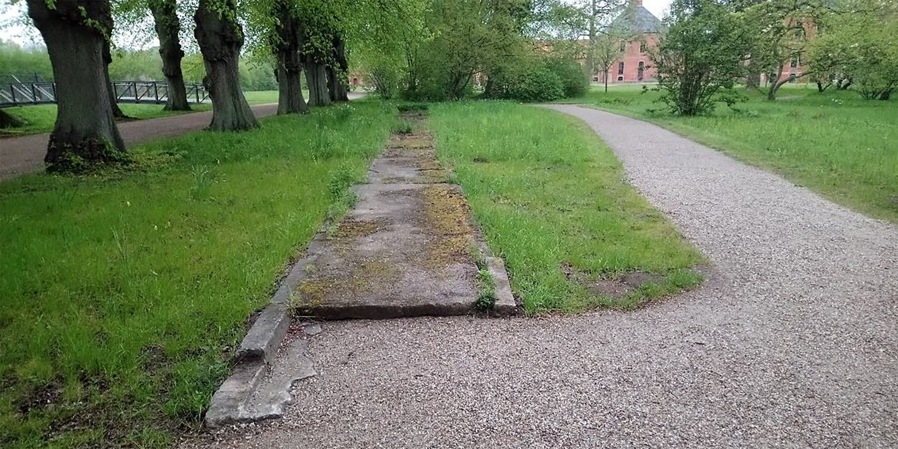 Kegelbahn, Blick vom Gartenhaus © 2023 SBL Schwerin