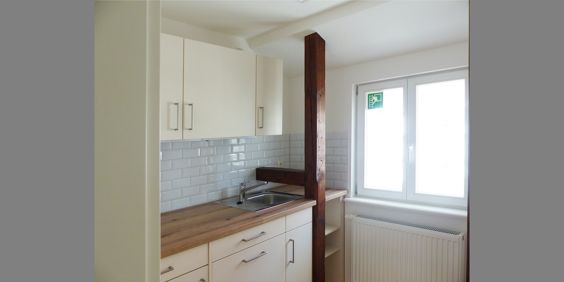 kleine Teeküche im Dachgeschoss © 2023 SBL Greifswald