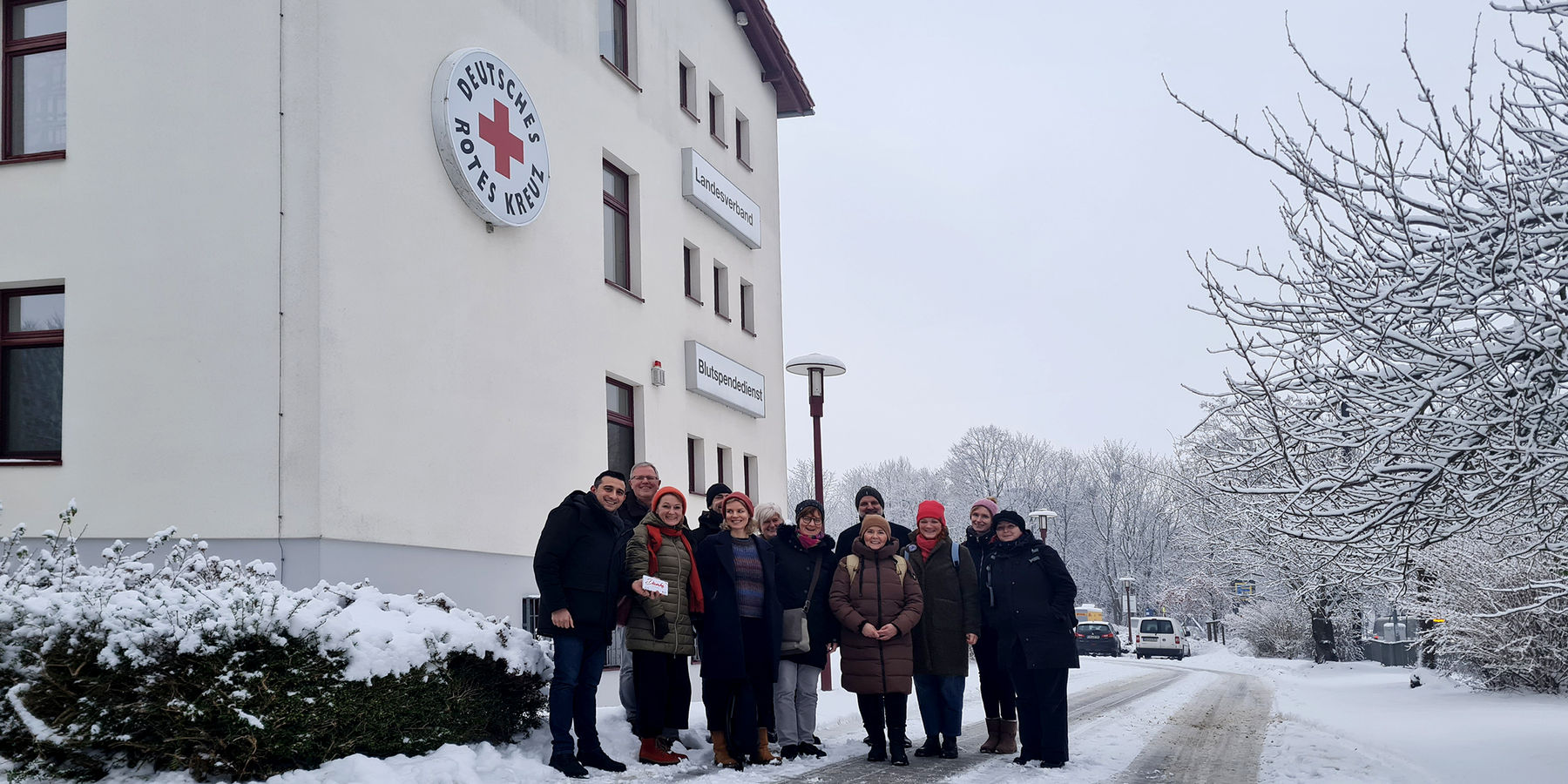 Mitarbeitende des SBL Schwerin beim DRK in Schwerin © 2023 Staatliches Bau und Liegenschaftsamt Schwerin