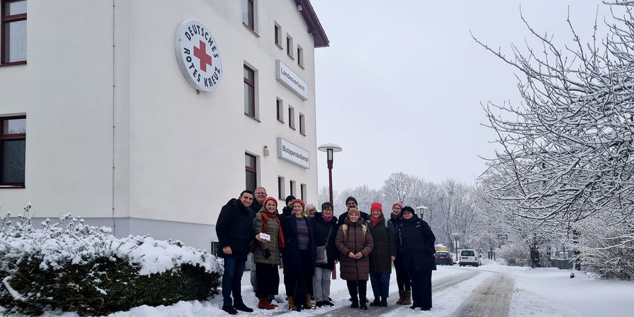 Mitarbeitende des SBL Schwerin beim DRK in Schwerin © 2023 Staatliches Bau und Liegenschaftsamt Schwerin