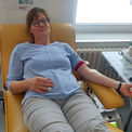 Silke Gehlich spendet Blut © 2023 Staatliches Bau und Liegenschaftsamt Schwerin