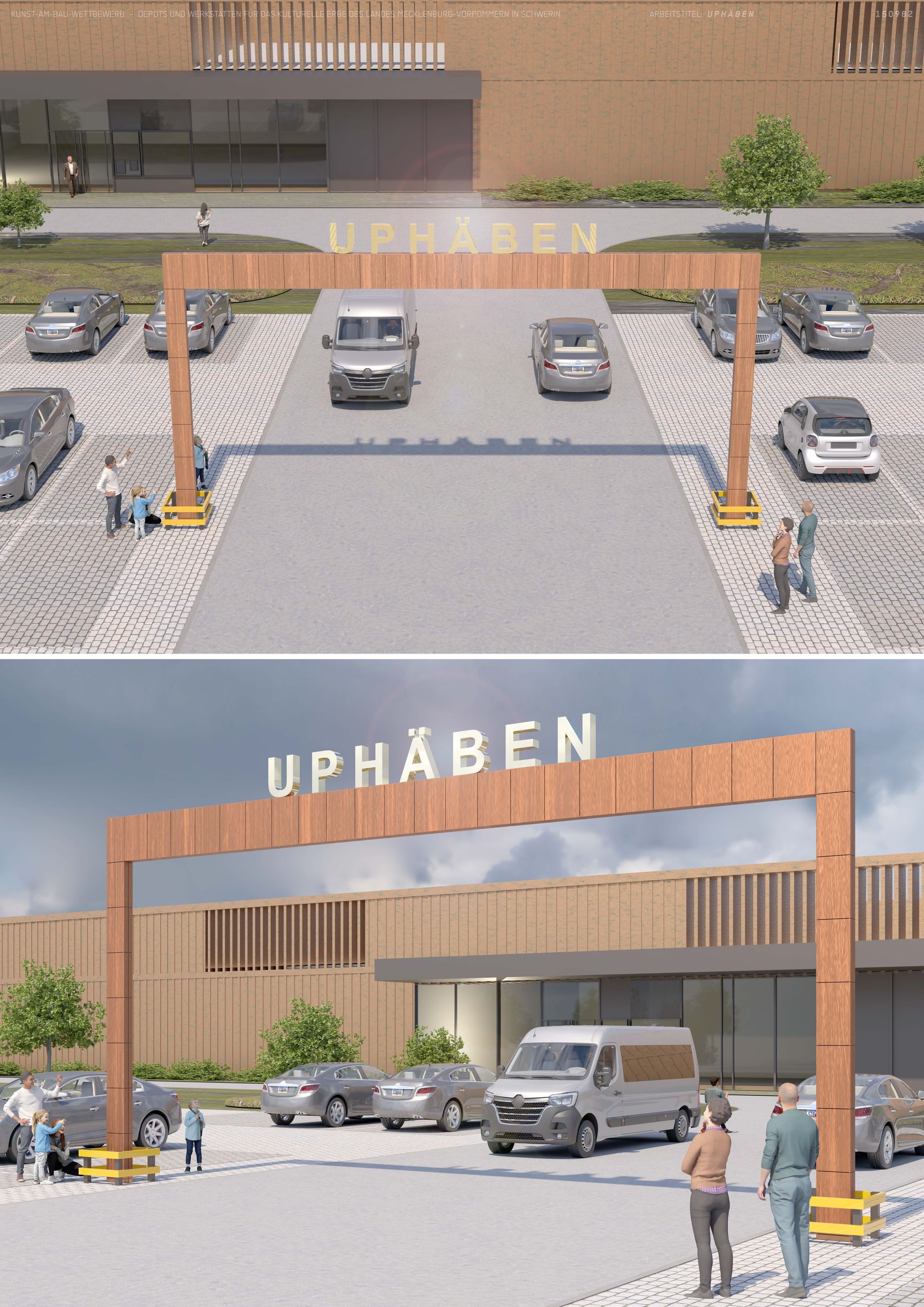 Wettbewerbsarbeit  UPHÄBEN  von Peter Sandhaus, Berlin © 2024 SBL Schwerin