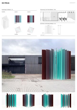 Wettbewerbsarbeit  Zeit-Wände  von Burghard Müller-Dannhausen © 2024 SBL Schwerin