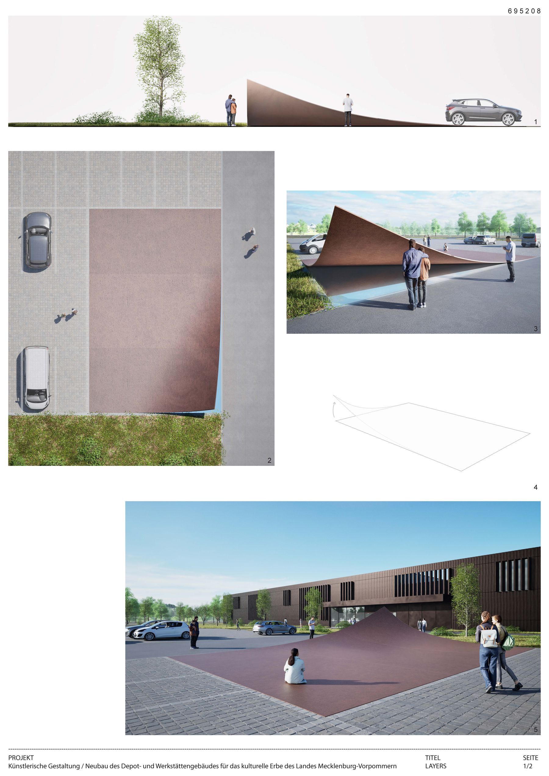 Sieger: Wettbewerbsarbeit  LAYERS  von Daniel Widrig, Stein © 2024 SBL Schwerin