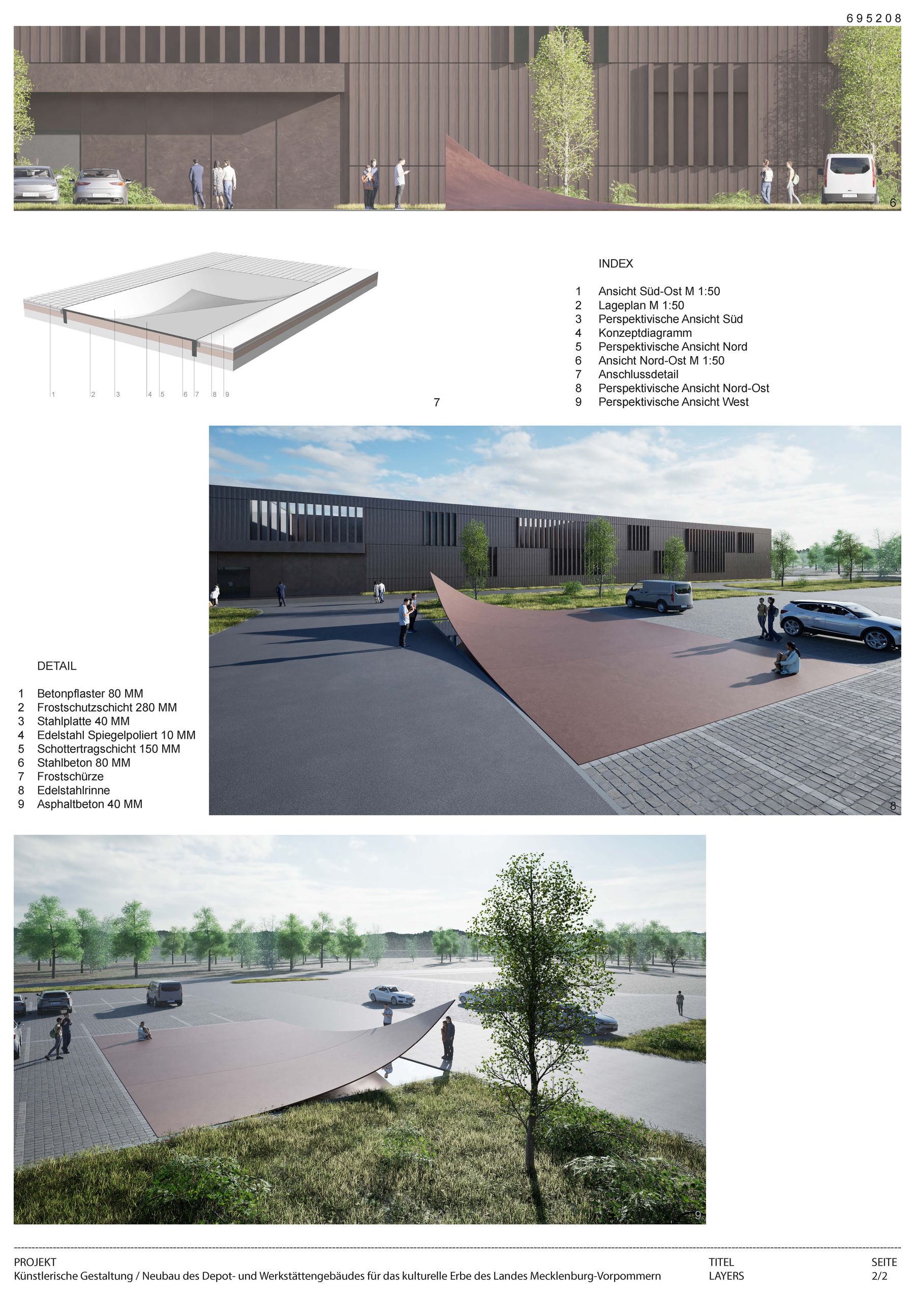 Sieger: Wettbewerbsarbeit  LAYERS  von Daniel Widrig, Stein © 2024 SBL Schwerin