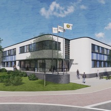 Vorentwurf Perspektivische Darstellung vom Kreisel PHR Waren © 2023 buttler architekten GmbH