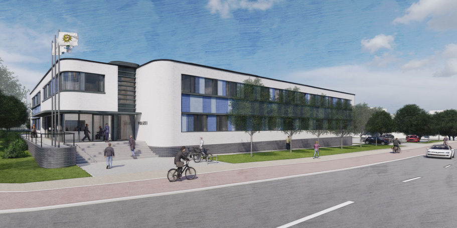 Vorentwurf Perspektivische Darstellung Eingangsbereich  © 2023 buttler architekten GmbH