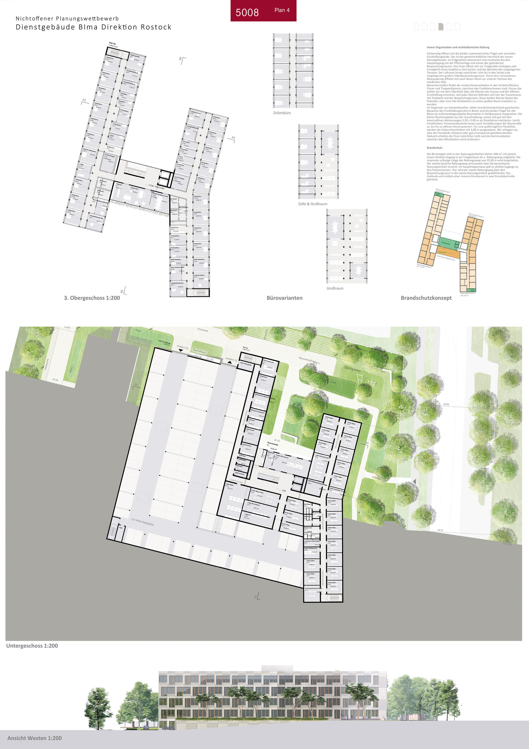 1. Preis: léonwohlhage Gesellschaft von Architekten mbH, Prof. Hilde Léon mit TDB Landschaftsarchitektur Partnerschaft, Eva-Maria Boemans, ZPW Ingenieur-AG, Mirjam Borowietz sowie ahw Ingenieure GmbH, Thiemo Audick und Christoph Piotti © 2024 SBL Schwerin