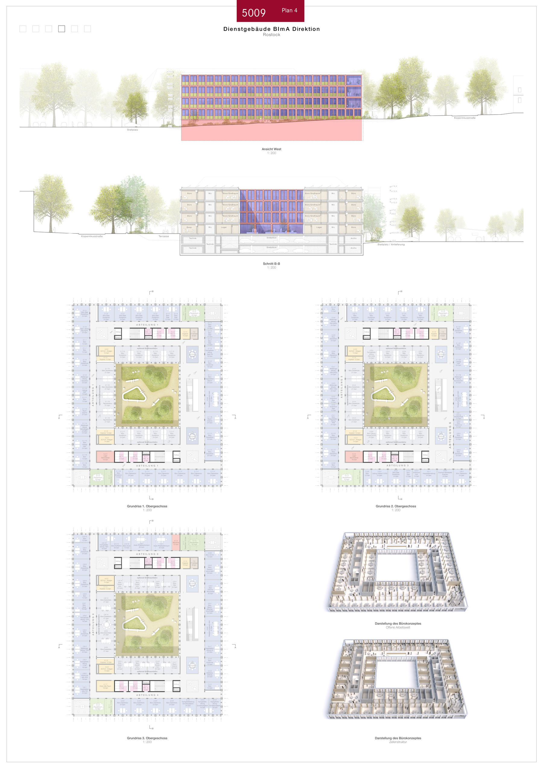 2. Preis: Code Unique Architekten GmbH mit Storch Landschaftsarchitektur und CSZ Ingenieurconsult TA GmbH   Co. KG. © 2024 SBL Schwerin
