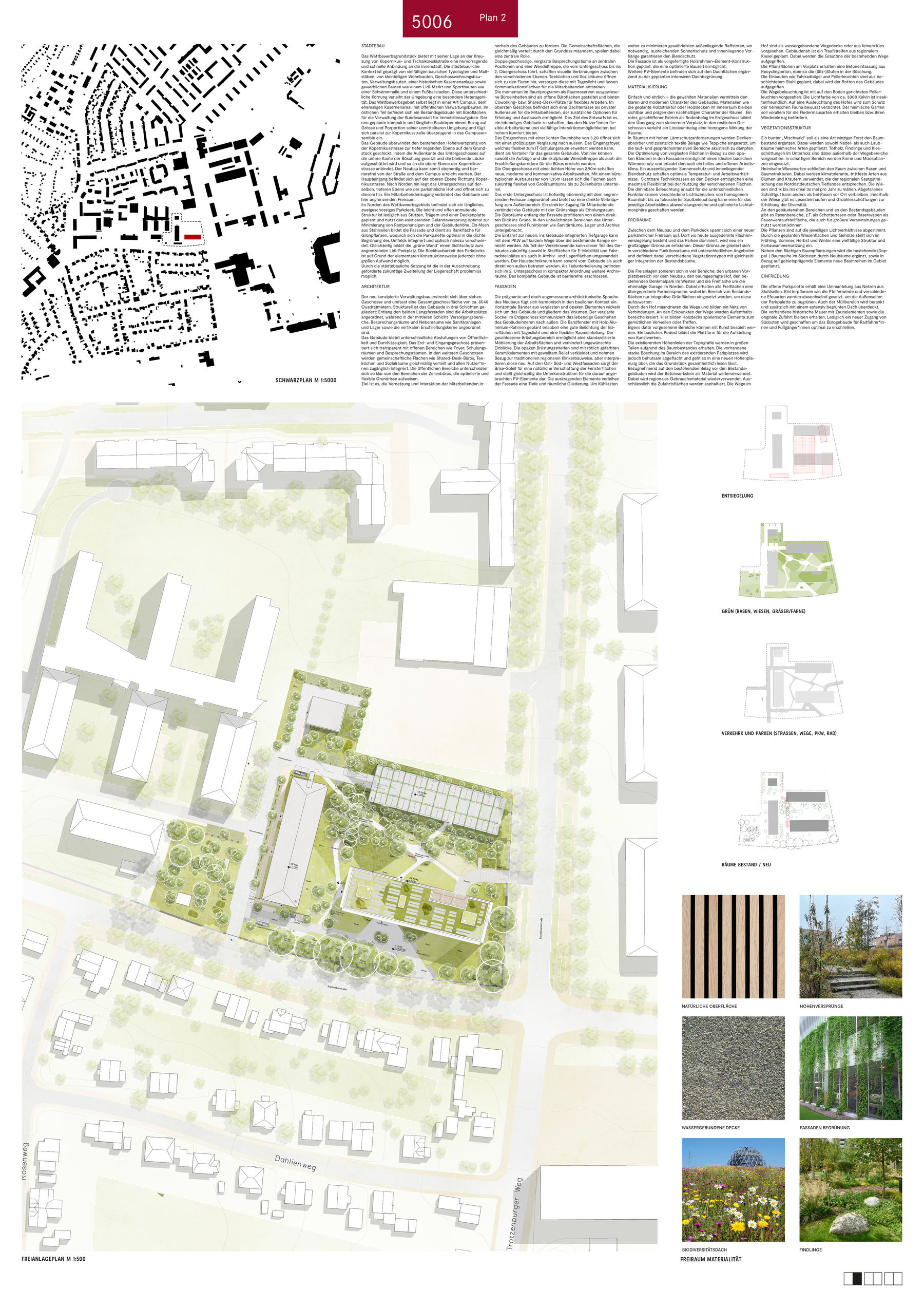 3. Preis: WGA ZT aus Wien mit Holzer Kobler Architekturen GmbH, Berlin mit Nolte | Gehrke Part. v. Landschaftsarchitekten mbB und Bauart TGA und Konstruktions GmbH   Co. KG © 2024 SBL Schwerin