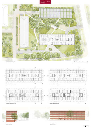 3. Preis: WGA ZT aus Wien mit Holzer Kobler Architekturen GmbH, Berlin mit Nolte | Gehrke Part. v. Landschaftsarchitekten mbB und Bauart TGA und Konstruktions GmbH   Co. KG © 2024 SBL Schwerin