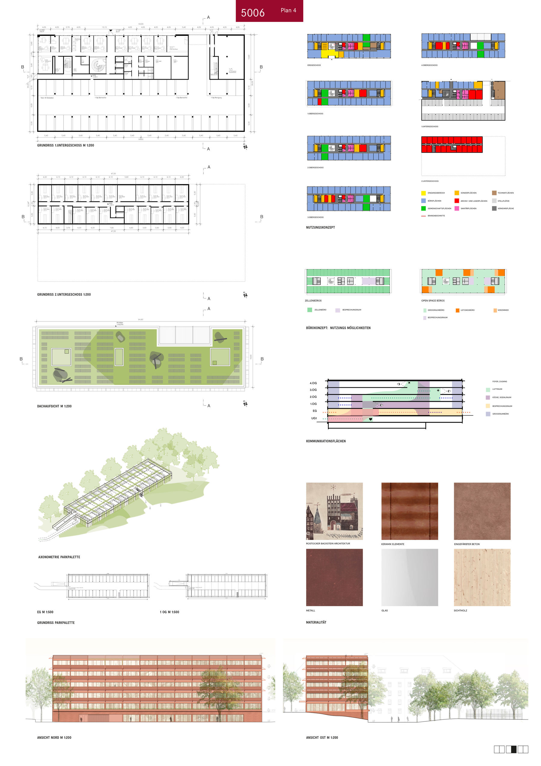 3. Preis: WGA ZT aus Wien mit Holzer Kobler Architekturen GmbH, Berlin mit Nolte | Gehrke Part. v. Landschaftsarchitekten mbB und Bauart TGA und Konstruktions GmbH   Co. KG © 2024 SBL Schwerin