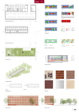 3. Preis: WGA ZT aus Wien mit Holzer Kobler Architekturen GmbH, Berlin mit Nolte | Gehrke Part. v. Landschaftsarchitekten mbB und Bauart TGA und Konstruktions GmbH   Co. KG © 2024 SBL Schwerin