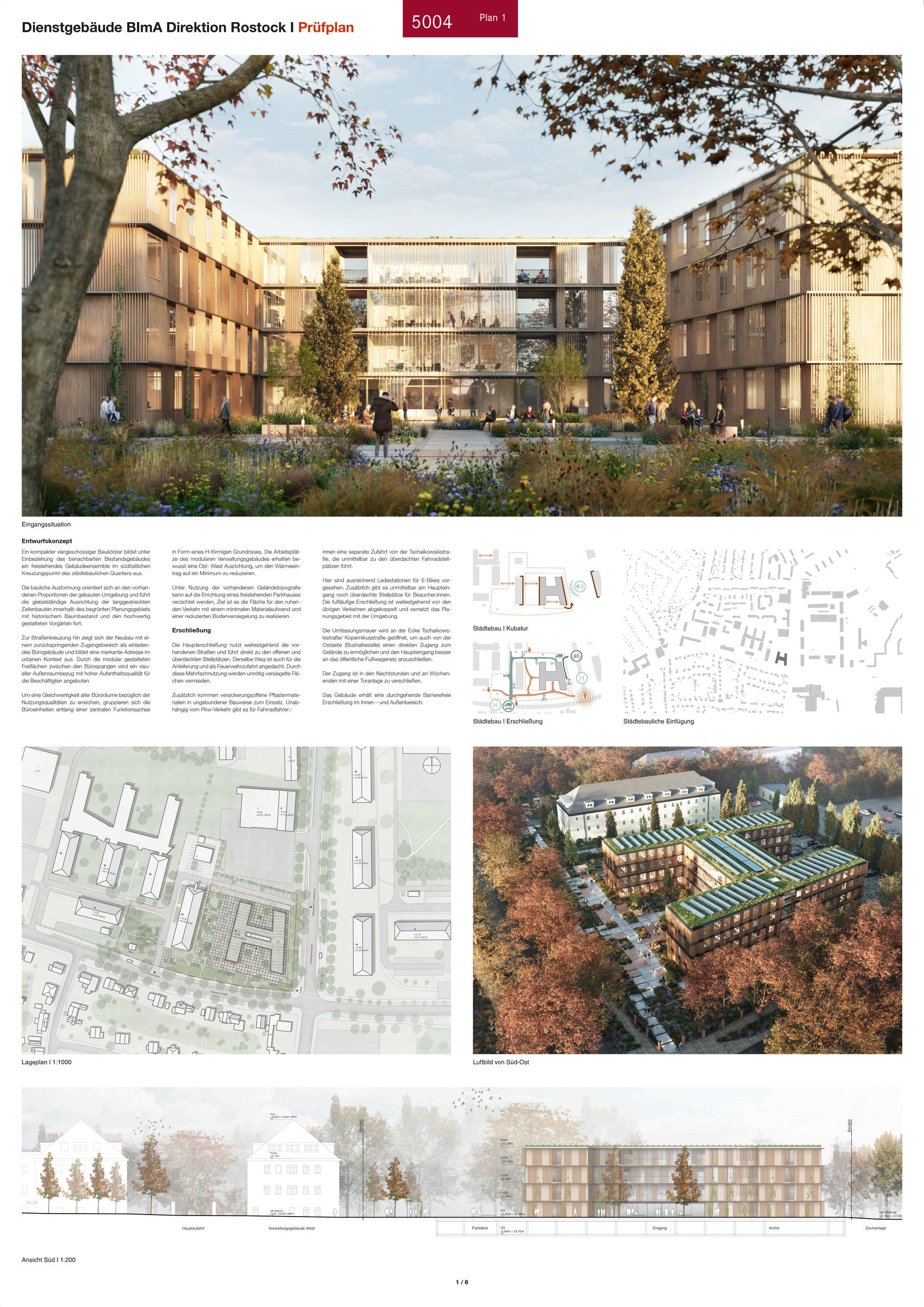 4. Preis: Heinle Wischer, Gesellschaft für Generalplanung mbH aus Berlin mit EGL GmbH, Hamburg (Freiraumplanung), RMN Ingenieure GmbH, Hamburg (Technische Gebäudeausstattung) sowie Wetzel   von Seht Part. mbH Hamburg (Tragwerk) © 2024 SBL Schwerin