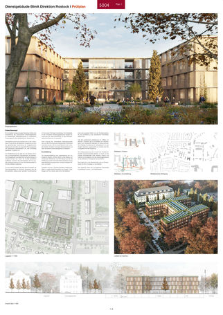 4. Preis: Heinle Wischer, Gesellschaft für Generalplanung mbH aus Berlin mit EGL GmbH, Hamburg (Freiraumplanung), RMN Ingenieure GmbH, Hamburg (Technische Gebäudeausstattung) sowie Wetzel   von Seht Part. mbH Hamburg (Tragwerk) © 2024 SBL Schwerin