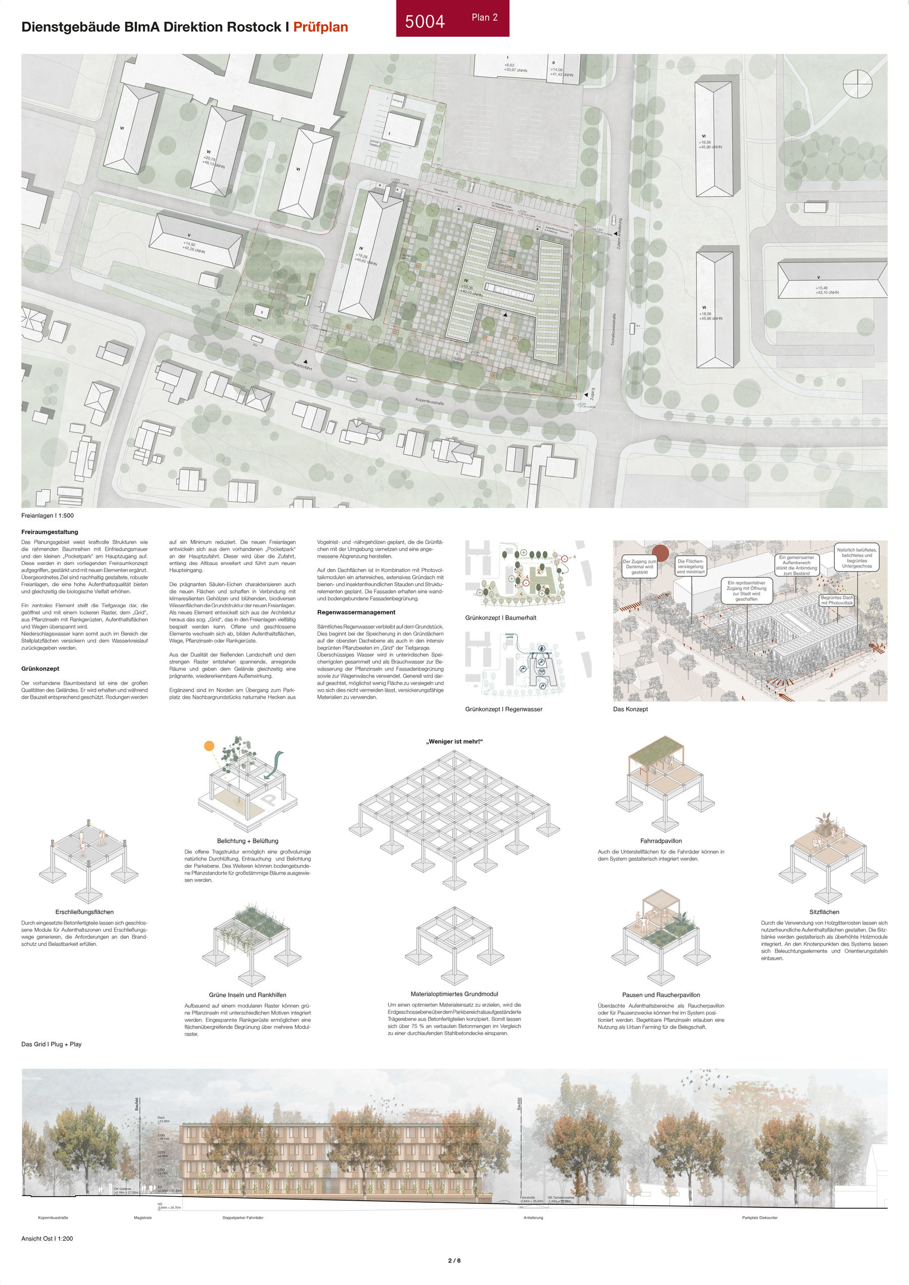 4. Preis: Heinle Wischer, Gesellschaft für Generalplanung mbH aus Berlin mit EGL GmbH, Hamburg (Freiraumplanung), RMN Ingenieure GmbH, Hamburg (Technische Gebäudeausstattung) sowie Wetzel   von Seht Part. mbH Hamburg (Tragwerk) © 2024 SBL Schwerin
