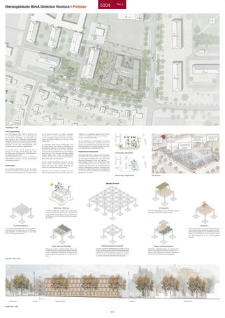 4. Preis: Heinle Wischer, Gesellschaft für Generalplanung mbH aus Berlin mit EGL GmbH, Hamburg (Freiraumplanung), RMN Ingenieure GmbH, Hamburg (Technische Gebäudeausstattung) sowie Wetzel   von Seht Part. mbH Hamburg (Tragwerk) © 2024 SBL Schwerin