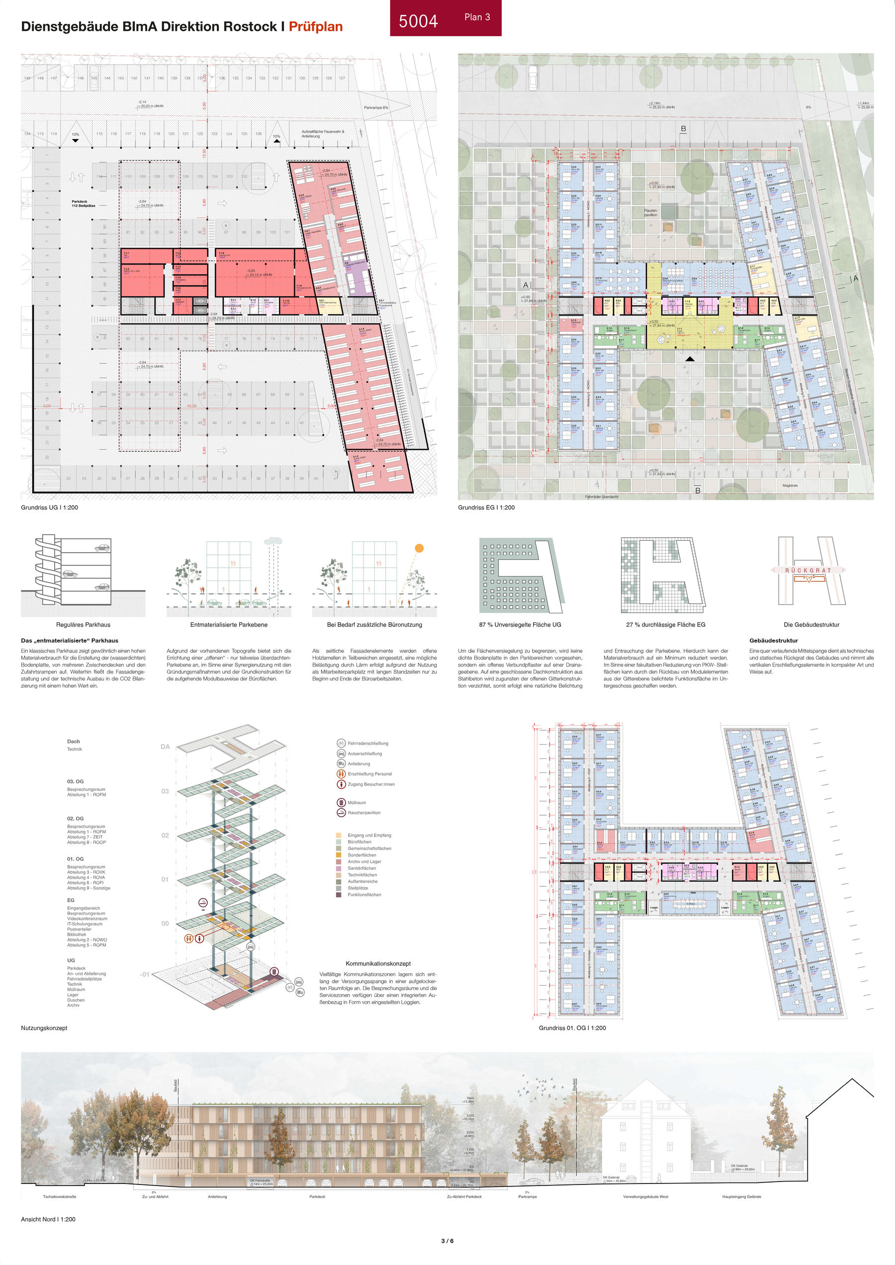 4. Preis: Heinle Wischer, Gesellschaft für Generalplanung mbH aus Berlin mit EGL GmbH, Hamburg (Freiraumplanung), RMN Ingenieure GmbH, Hamburg (Technische Gebäudeausstattung) sowie Wetzel   von Seht Part. mbH Hamburg (Tragwerk) © 2024 SBL Schwerin