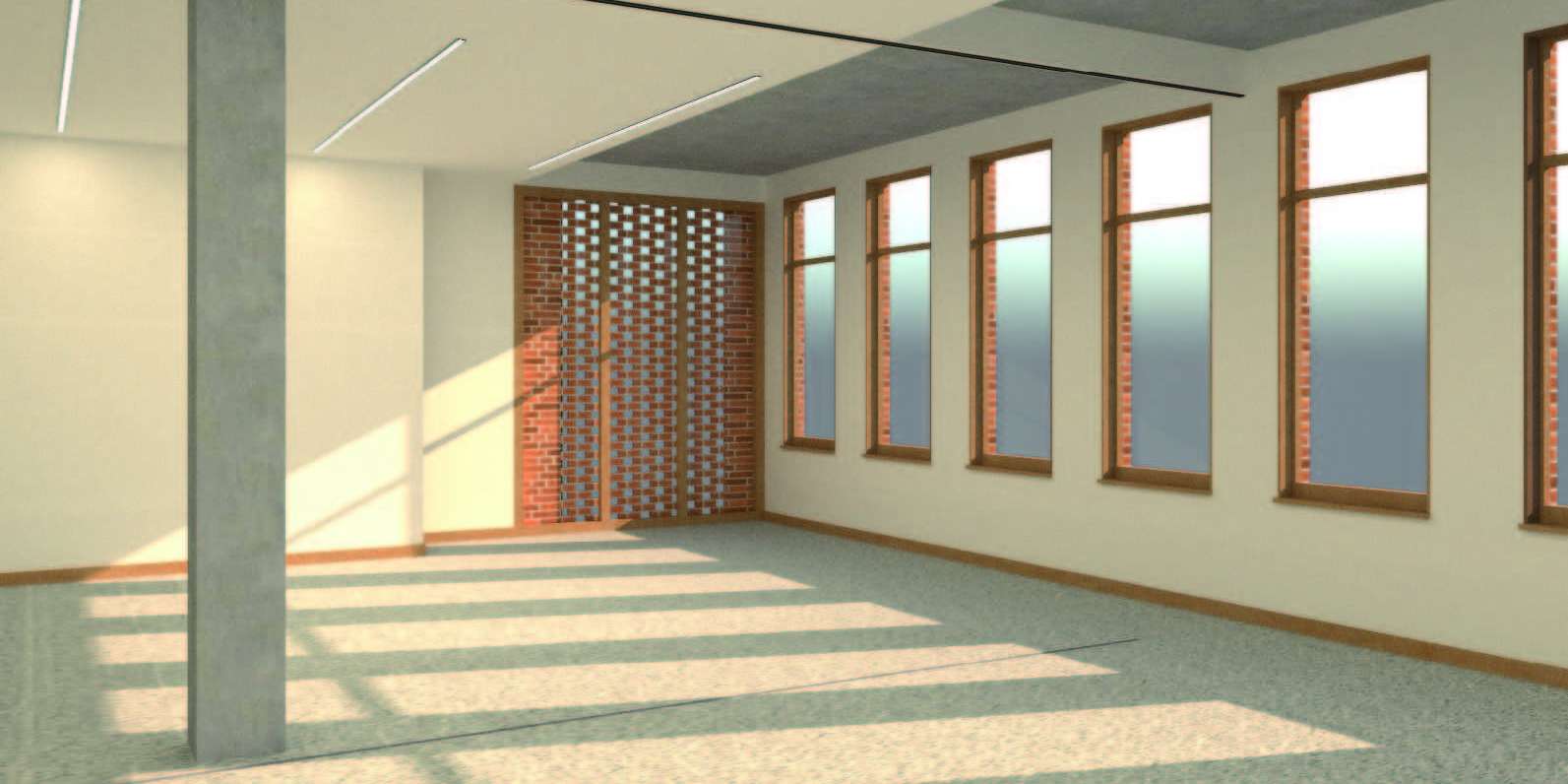 Computeranimation Schulungs- und Beratungsraum © 2024 Huber Staudt Architekten mbH, Berlin