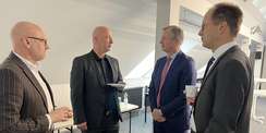 v.l.n.r. Herr Schroeder Dezernent, Herr Dr. Werner, Herr Dr. Geue und Herr Malchow © FM M-V