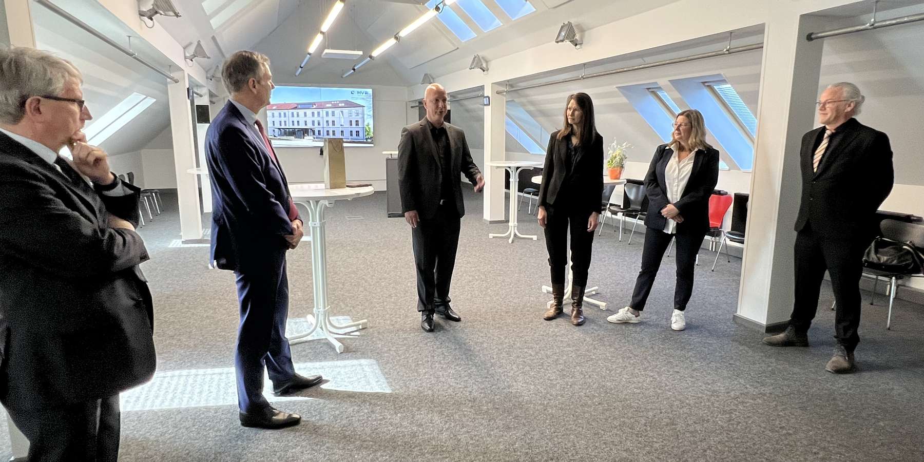 v.l.n.r. Herr Tasler, Herr Dr. Geue, Herr Dr. Werner, Frau Botezatu, Frau Kunz und Herr Rott © FM M-V
