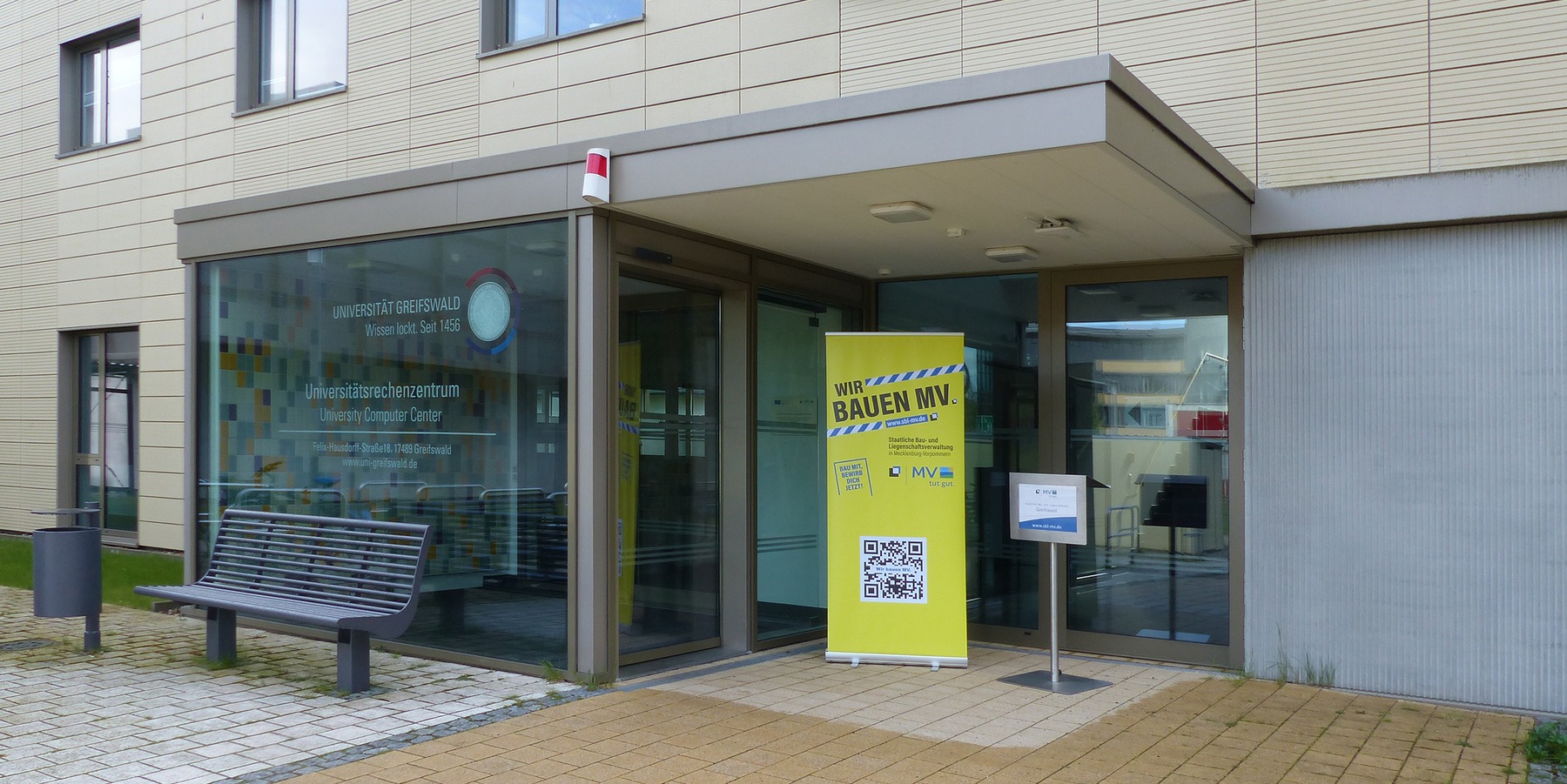 Vor der feierlichen Übergabe der BNB-Plakette - alles ist vorbereitet © 2024 SBL Greifswald