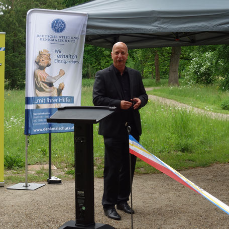 Der Schweriner Amtsleiter Herr Dr. Werner beim Grußwort. © SBL Schwerin