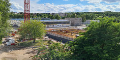 Auf dem Gelände des Behördenzentrums entsteht der Neubau für das Polizeizentrum Neubrandenburg. © 2024 Staatliches Bau- und Liegenschaftsamt Neubrandenburg