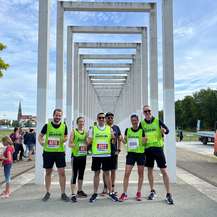 v.l.n.r.  Alexander Cordes, Maxi Raithel, Zaher Khatib, Christian Radewald, Claudia Rohatzsch und Andreas Röwe © SBL Schwerin
