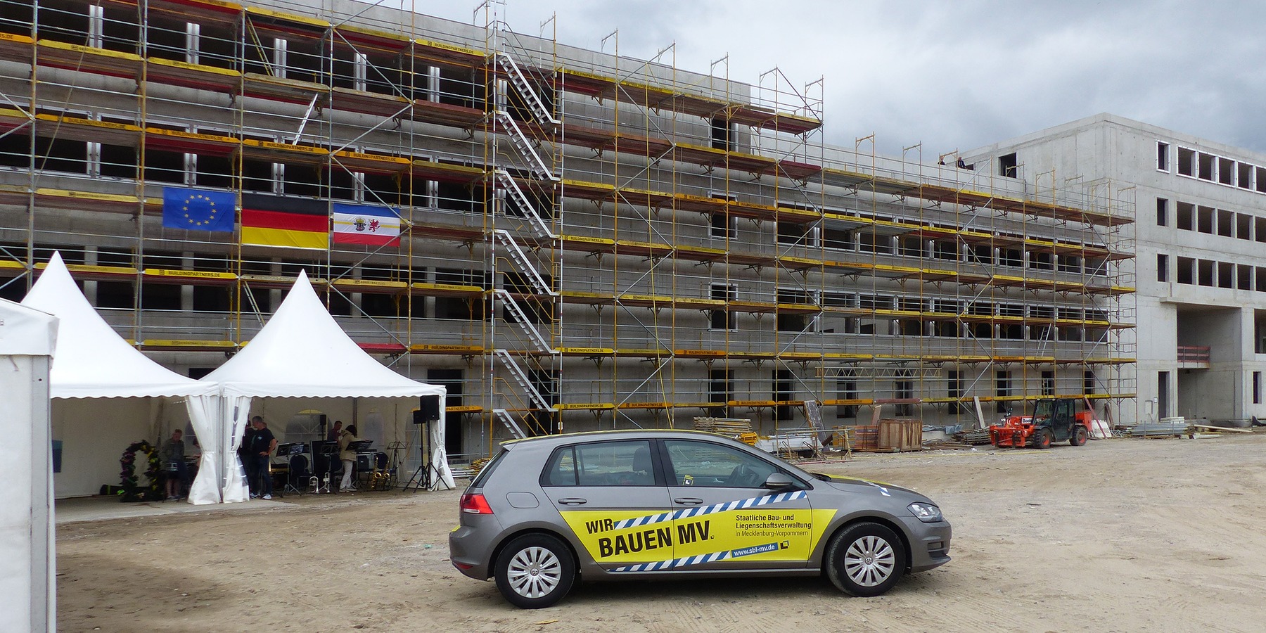 Die Vorbereitungen stehen - das Richtfest kann beginnen © 2024 SBL Greifswald