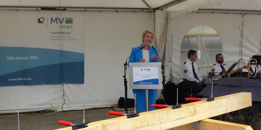 Grußwort der Ministerpräsidentin des Landes Mecklenburg-Vorpommern Manuela Schwesig © 2024 SBL Greifswald