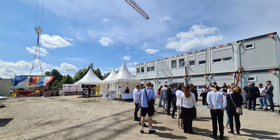 Grundsteinlegung des Neubaus Polizeizentrum Neubrandenburg © 2024 Staatliches Bau- und Liegenschaftsamt Neubrandenburg