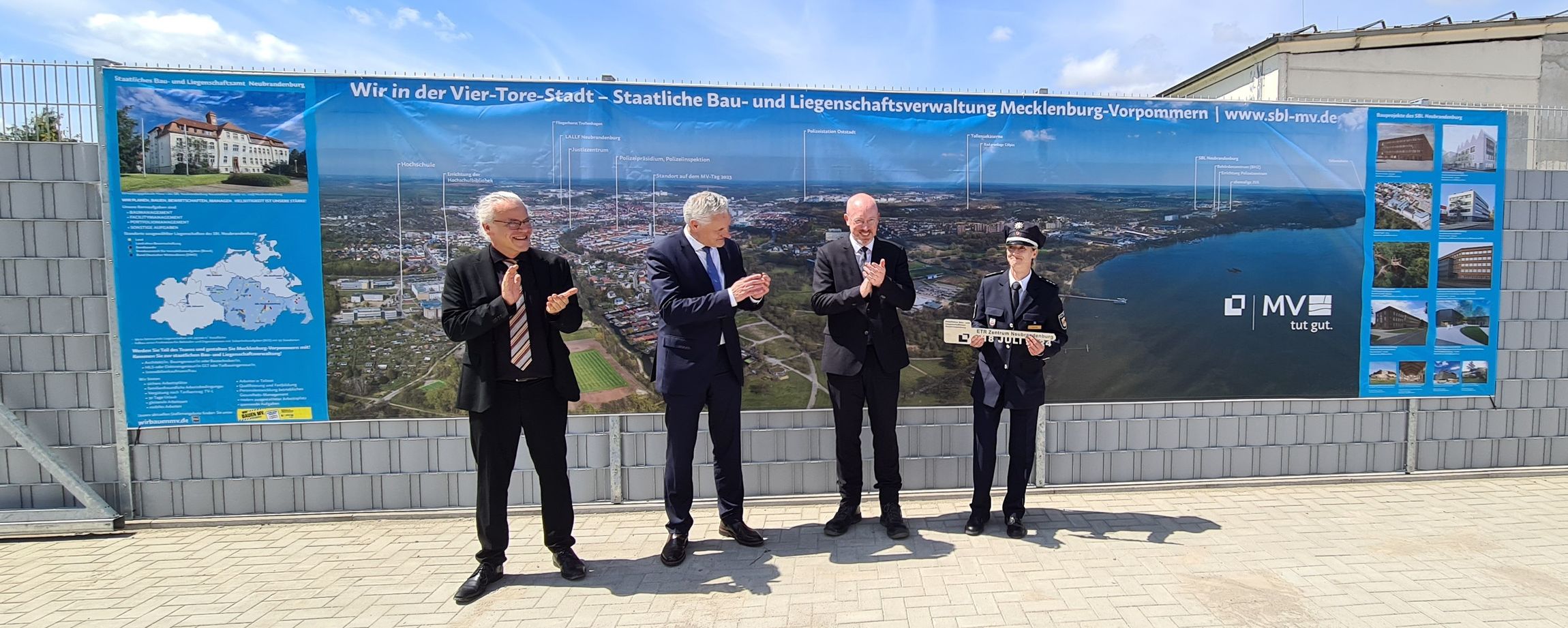 Grundsteinlegung in Neubrandenburg ©2024 Staatliches Bau- und Liegenschaftsamt Neubrandenburg