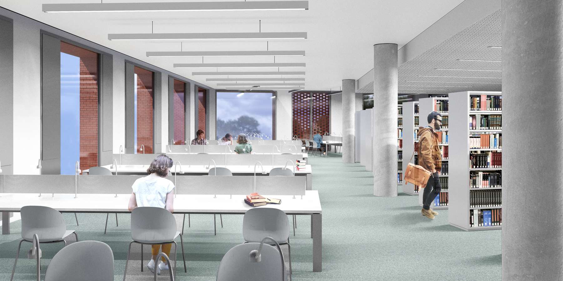 Blick-in-eine-Fachzone © BHBVT Gesellschaft von Architekten mbH