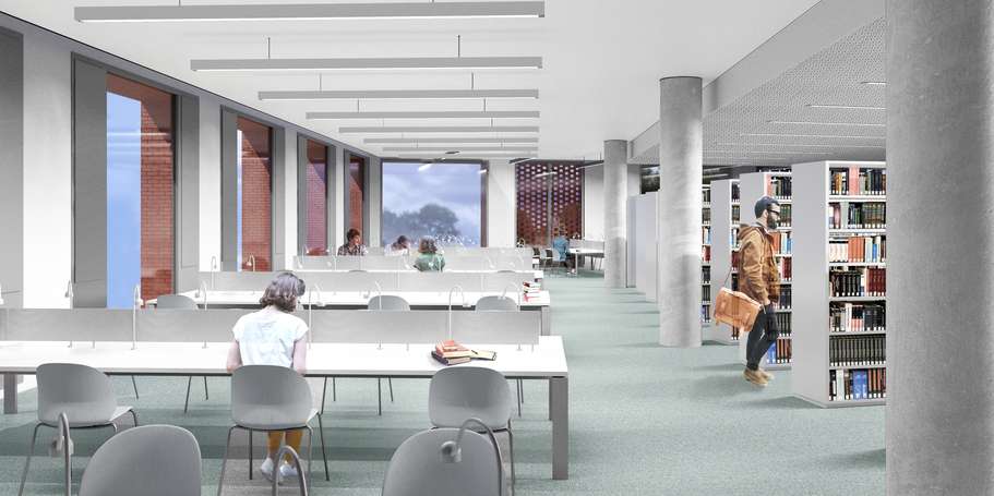 Blick-in-eine-Fachzone © BHBVT Gesellschaft von Architekten mbH