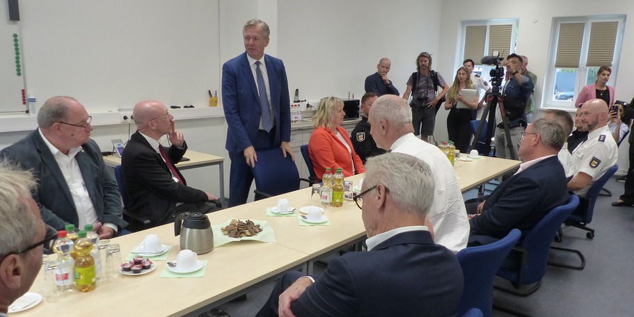 Grußworte des Finanzministers Dr. Heiko Geue © 2024 SBL Greifswald